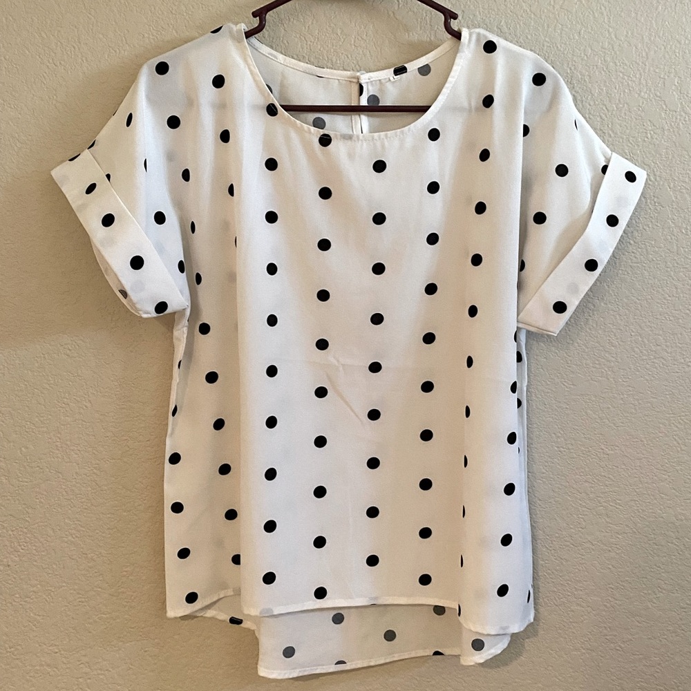 Polka dot blouse